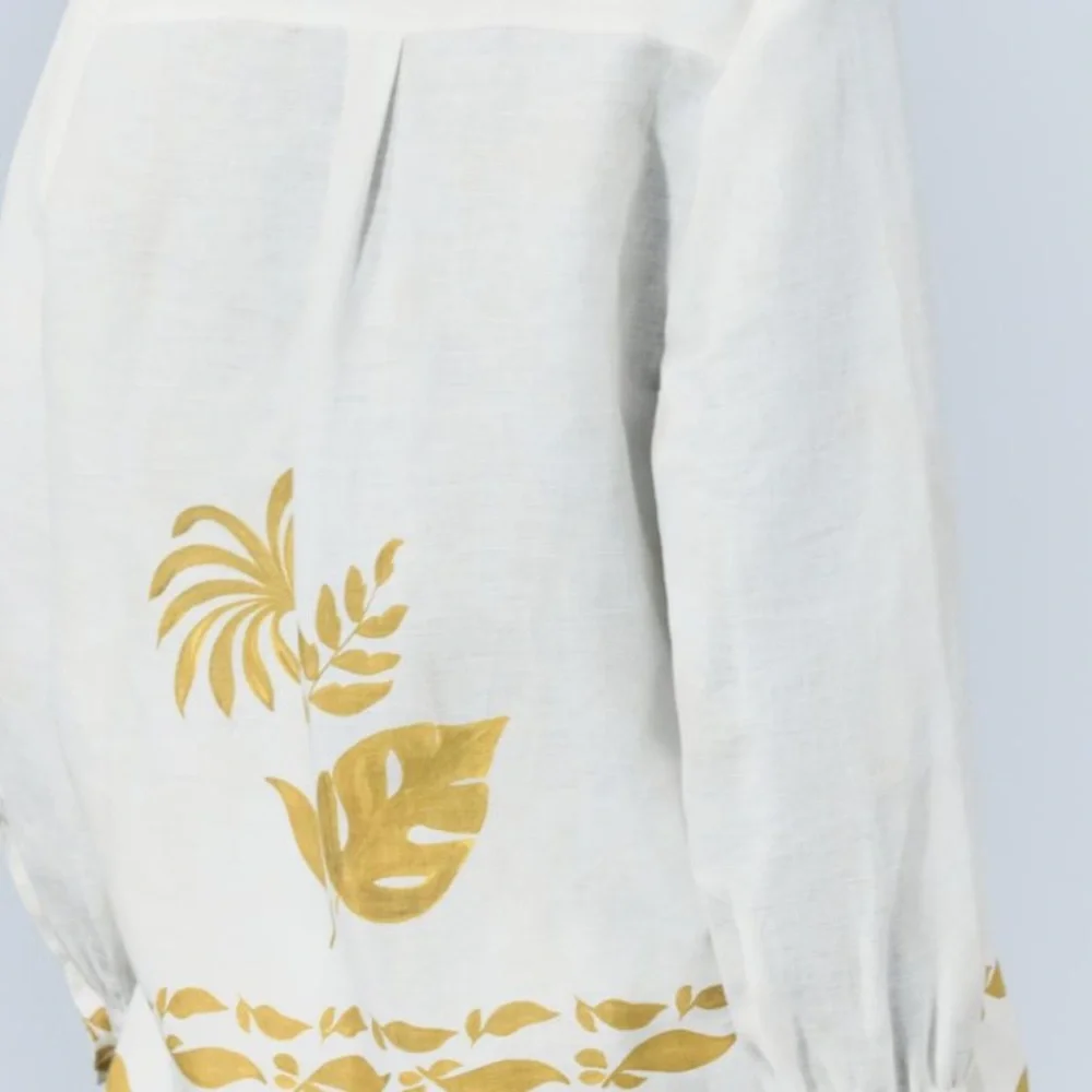 Zara Cream High-Neck Top - Picture 2 of 8
